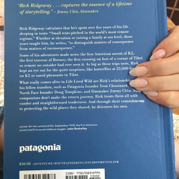 PATAGONIA LIfe Lived Wild Hardback book by Rick Ridgeway - Picture 4 of 4